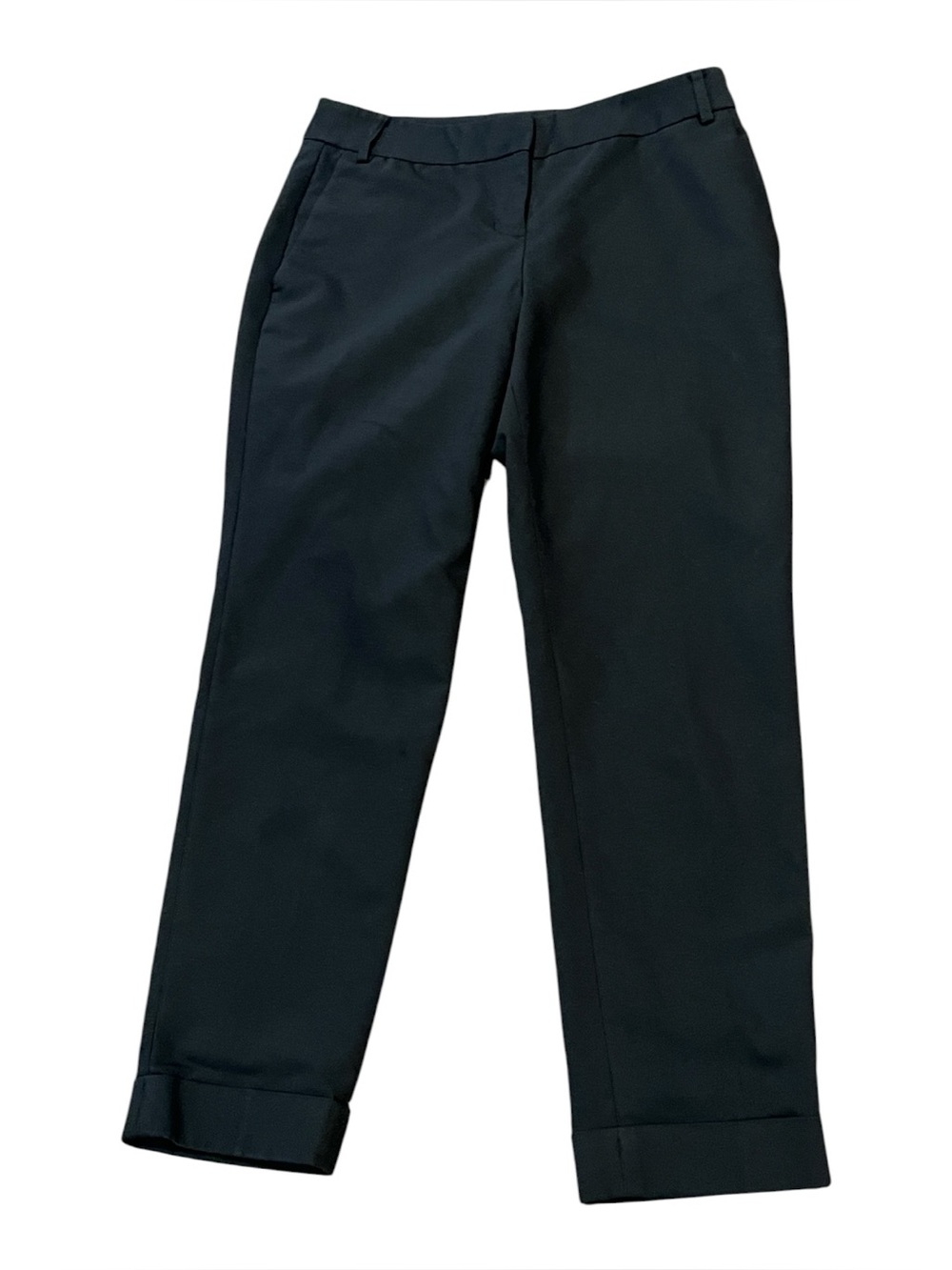 Express Black Cropped Editor Pants Size 2 Regular Black Dressy or Casual